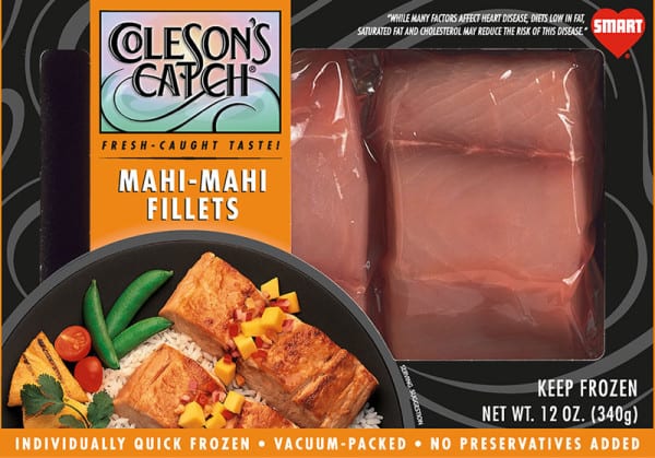 Mahi-Mahi Fillets Packaged Mahi-Mahi Fillets - Flash Frozen