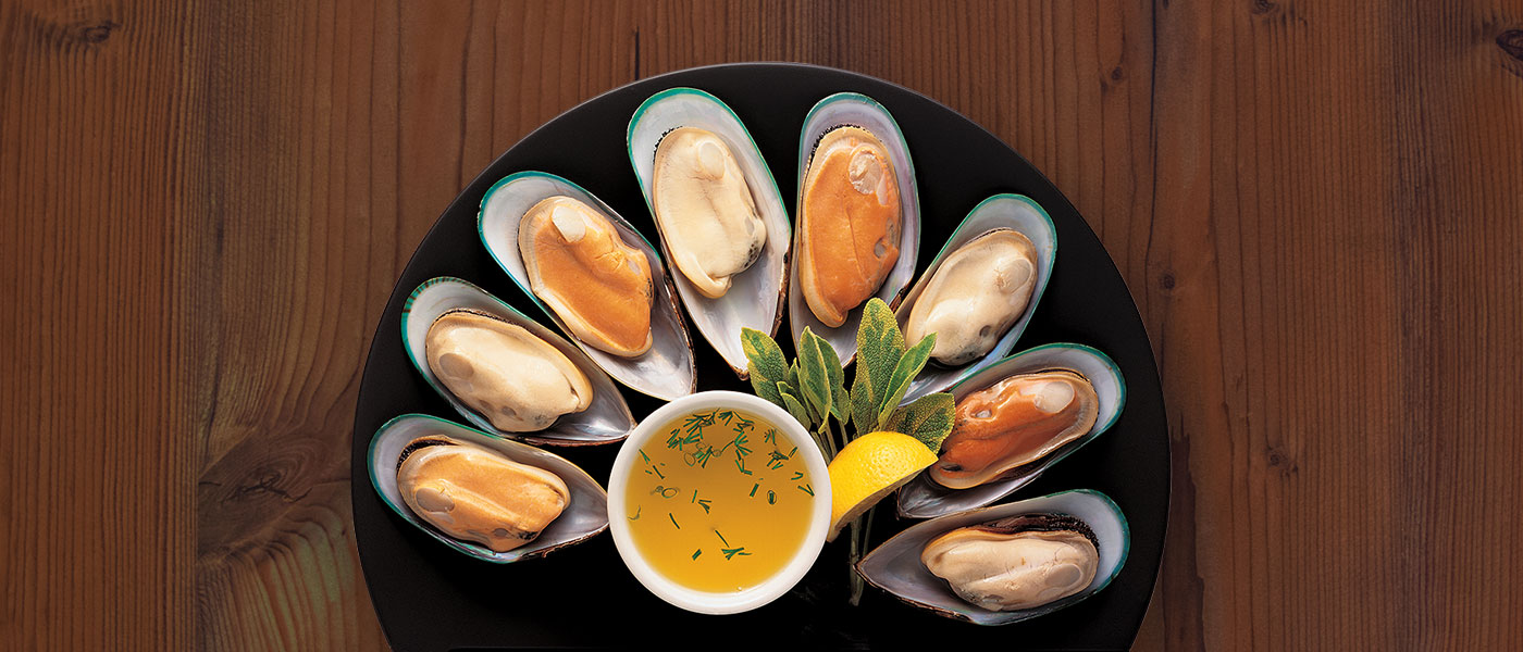 Greenshell Mussels – Half Shell